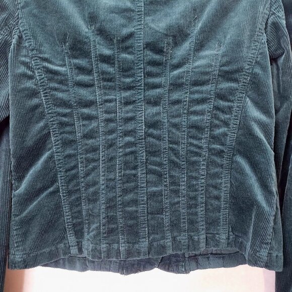 NWT Anthropologie Corduroy Jacket Women's Sz XS Cropped Blazer Dark Green - Picture 6 of 16